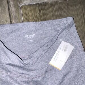 Old Navy Active Women's Ankle Leggings Gray Colorblock L Stretch Yoga Polyester